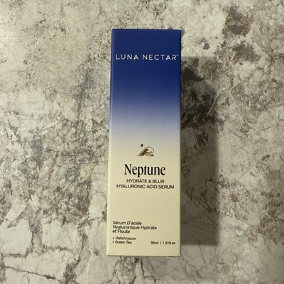 Luna Nectar Neptune Hydrate & Blur Hyaluronic Acid Serum 1.01 fl oz NIB