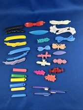 Vintage 70s 80s Plastic Snap Little Girl Hair Barrettes Lot
