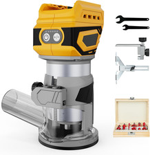 Cordless Compact Router with Brushless Motor - 20V 60V MAX Battery Compatible
