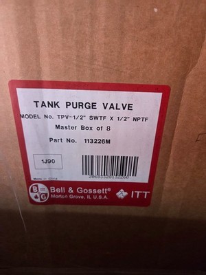Bell & Gossett 113226 TPV-5SF Tank Purge Valve