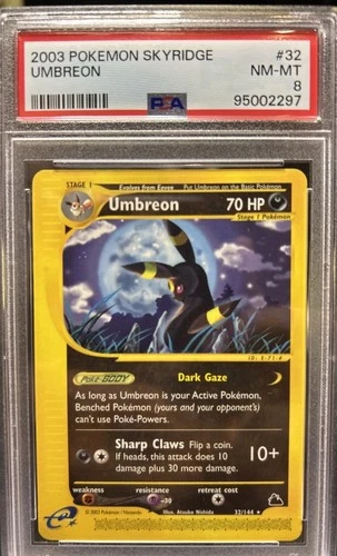 2003 POKEMON SKYRIDGE #32 UMBREON PSA 8