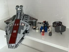 LEGO Star Wars Venator Class Republic Attack Cruiser (8039) 100% W/ Figs Box Ins