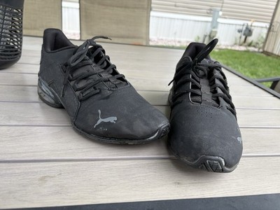 PUMA Men's Black Low Top Lace-Up Athletic Sneaker Shoes