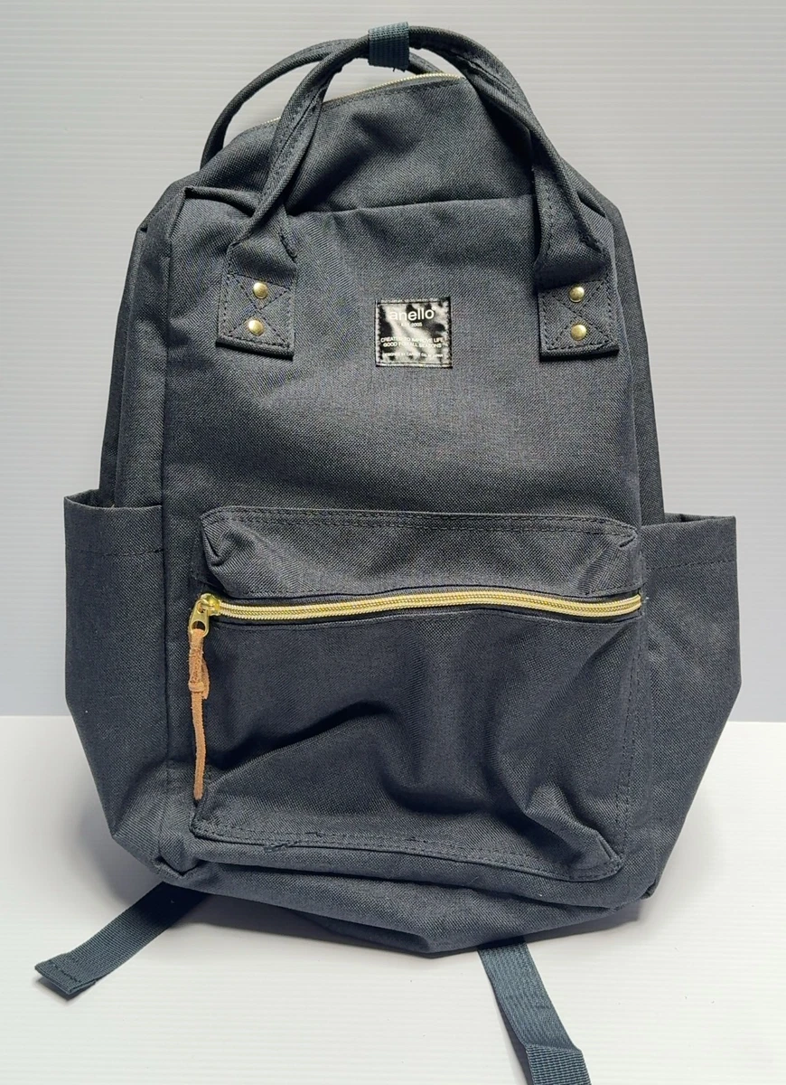 boulder ridge leather backpack black and brown Vintage Boulder Ridge Black Leather Travelers