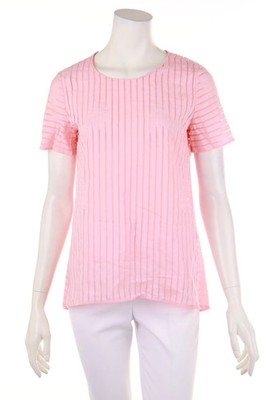J.CREW Kurzarm-Bluse Streifen 2 = D 38 rosa