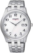 Orologio Vagary by Citizen Uomo Acciaio Quadrante Bianco ind. Data _IH5-015-13