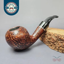 Vauen 4113 Sandblasted Acorn Estate Briar Pipe, Unsmoked, 9mm