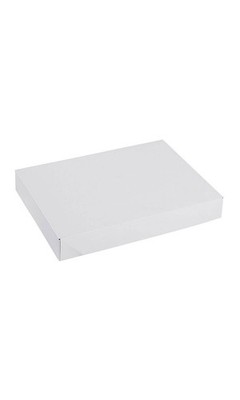 SSWBasics 11 ½ x 8 ½ x 1   inch White Apparel Boxes - Case of 100