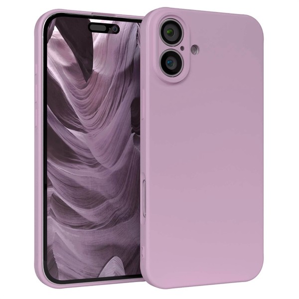HandyhüLle FüR Apple Iphone 16 Plus Silikon Back Cover Schutz Handy Case Lila-image