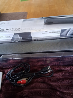 Xoopar Soundbar LP-S08 2.0 8W RMS 3,5mm verkabelt Silber/Schwarz