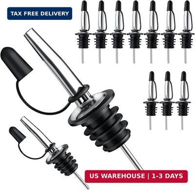 Pafusen 12 Pack Liquor Pour Spout With Dust Caps - Bottle Pourers for Alcohol, O