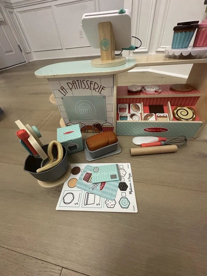 Melissa And Doug Wooden Bakery Toy Kitchen Accessories for Creative Play - Image 3 of 4