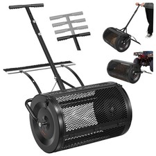 Vevor Compost Spreader Peat Moss Spreader Roller 24 Pushtow Handle Brush Vevor Compost Spreader Peat Moss Spreader Roller 24 Pushtow Handle Brush