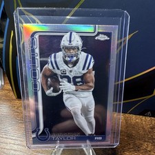 Topps 2025 Chrome Jonathan Taylor Refractor #130 Indianapolis Colts NFL Card