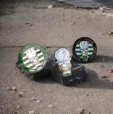 Celtic Green Brigade Pin Badges Casuals Ultras, Adi, Osti Rudi CP Stone Spezial