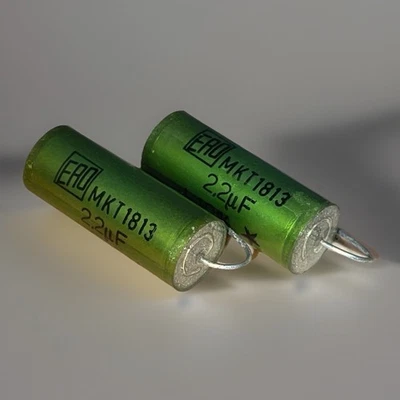 2 Stück - matched Pair - 2,2uF 250V - MKT1813 ERO Roederstein Vintage Audio NOS - Bild 1 von 4