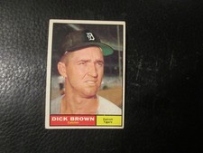1961  TOPPS #192  DICK BROWN  TIGERS     EX+/EXMT