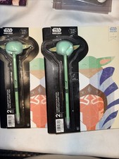2 YOOBI STAR WARS NOTEBOOKS 8  X10.5  COLLEGE RULED WITH PEN YODA