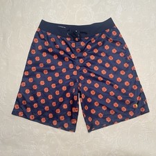 NWOT Polo Ralph Lauren Blue/Orange Floral Trunks Swimming Shorts Men Size 32