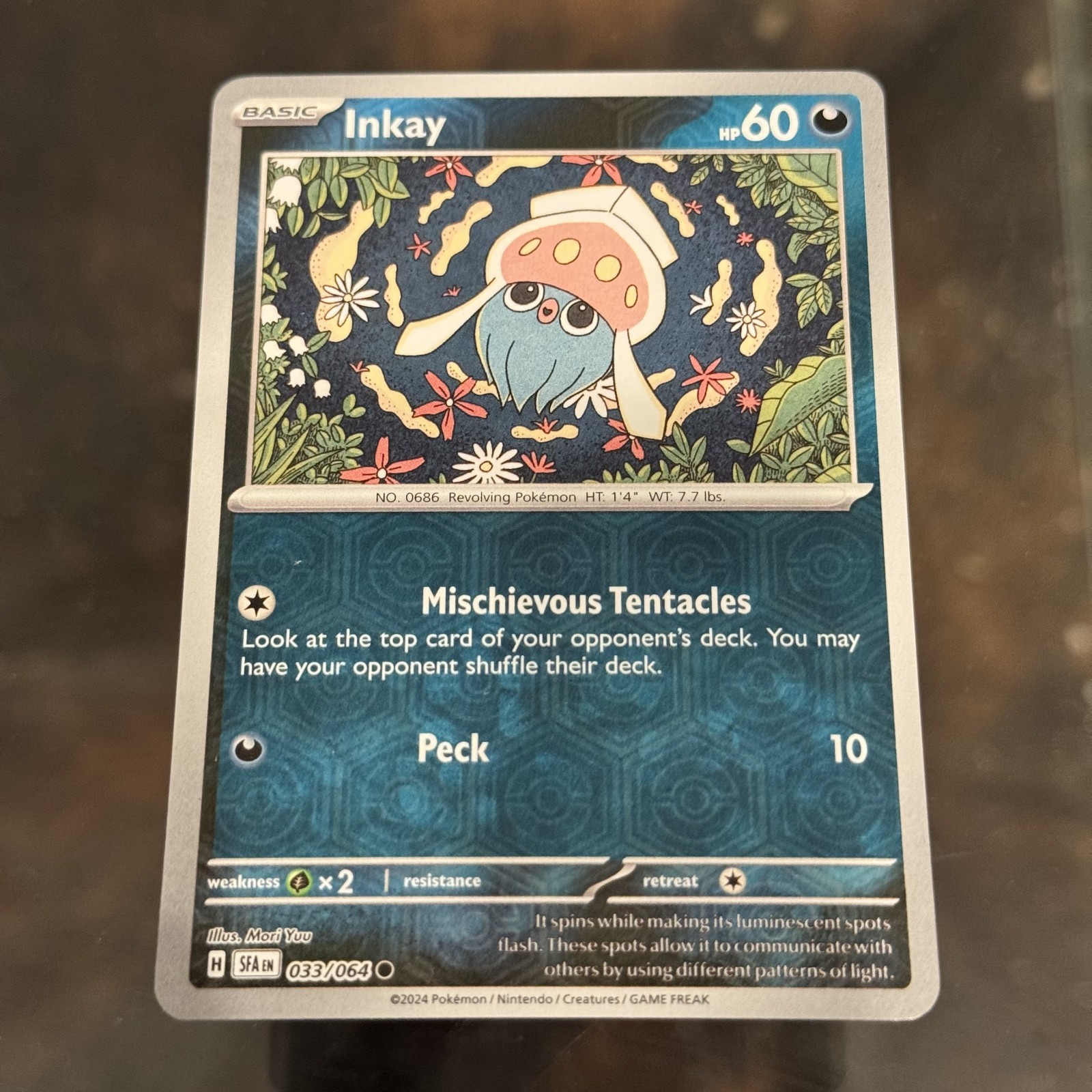 Inkay 033/064 Pokemon Card Pokémon TCG Holo