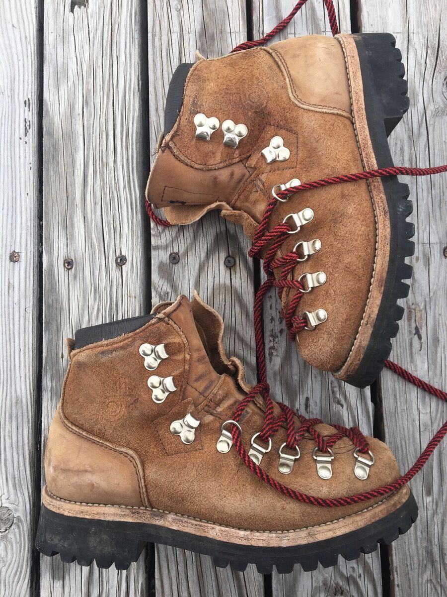 VTG DEXTER Suede Leather Hiking Boots Mountaineering Made In VTG DEXTER Suede Leather Hiking Boots Mountaineering Made In