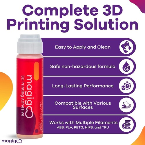 Magigoo MO2016 All-in-One 3D Printer Adhesive Glue, Reduces Warping for ABS, - Picture 2 of 9