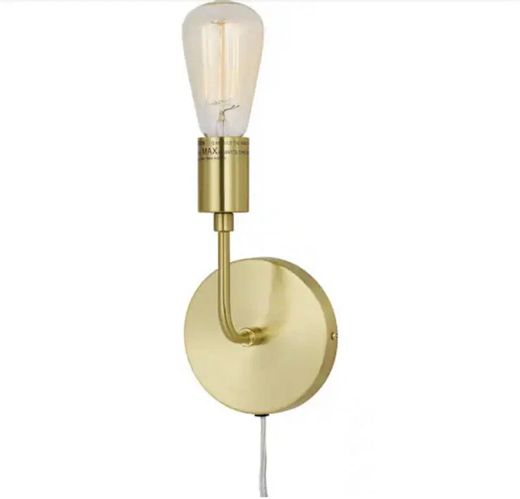 Aplique de pared dorado de 1 luz AF Lighting Calla Foto 4 de 4