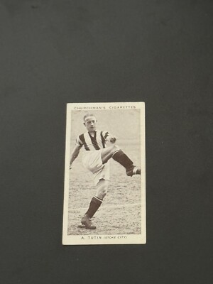 churchman cigarette cards association footballers 1938 W.A. & A.C. Churchman Association Footballers # 45 A. Tutin