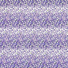 By 1/2 Yard OOP 2018 Rows of Tiny Tonal Purple Flowers Cotton Fabric Traditions