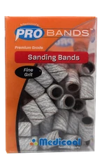 Medicool Zebra Acrylic Sanding Bands - Zebra Fine Grit box 100 pcs