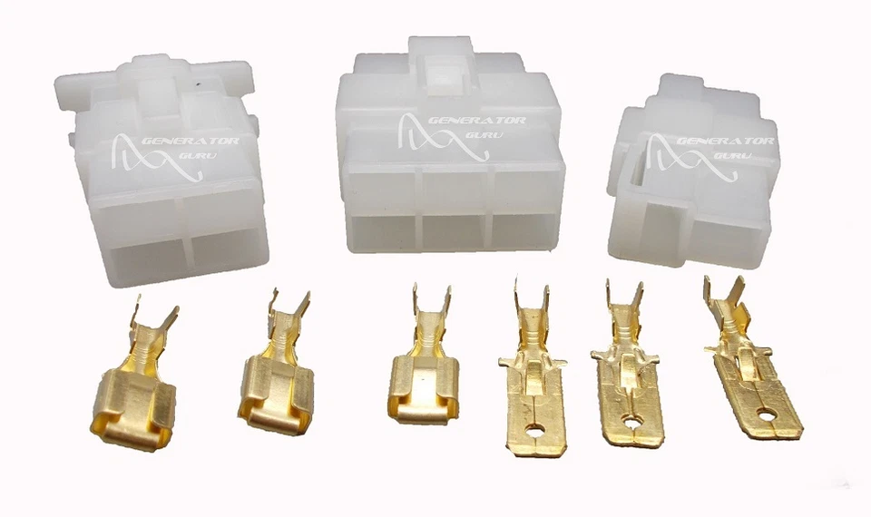 Connector Blocks & 6.3mm Tab - MultiPacks up to 50 - 2, 4 or 6 wire, 12v to 240v