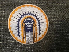 Illinois Fighting Illini Vintage Embroidered Iron On Patch 3” X 3”