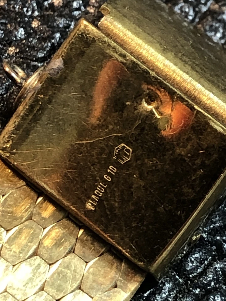 Vintage Lucien Piccard Dufonte Relógio Mecânico Feminino Suíço Placa 10 G Funciona - Imagem 4 de 4