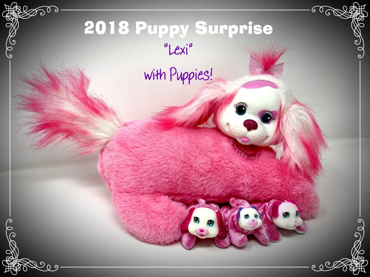 2018 Puppy Surprise Lexi Pink Glitter w 2 Baby Puppies 1