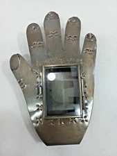 PUNCHED TIN NICHO box handmade southwestern mexican folk art niche