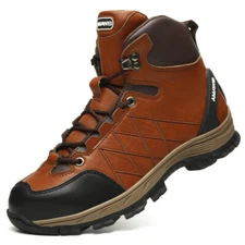 Mens Work Boots Indestructible Shoes steel toe boots Waterproof Safety Shoes