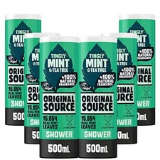 Original Source Mint & Tea Tree Shower Gel, Large Vegan Shower Gel, Paraben