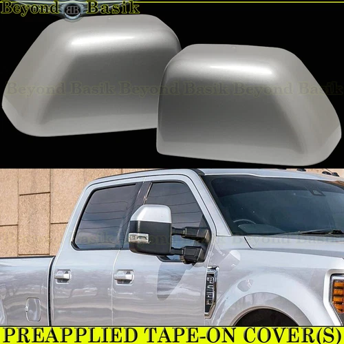 2017 2018 2019 Ford F250-F550 Superduty Mirror COVERS OVERLAYS UX INGOT SILVER