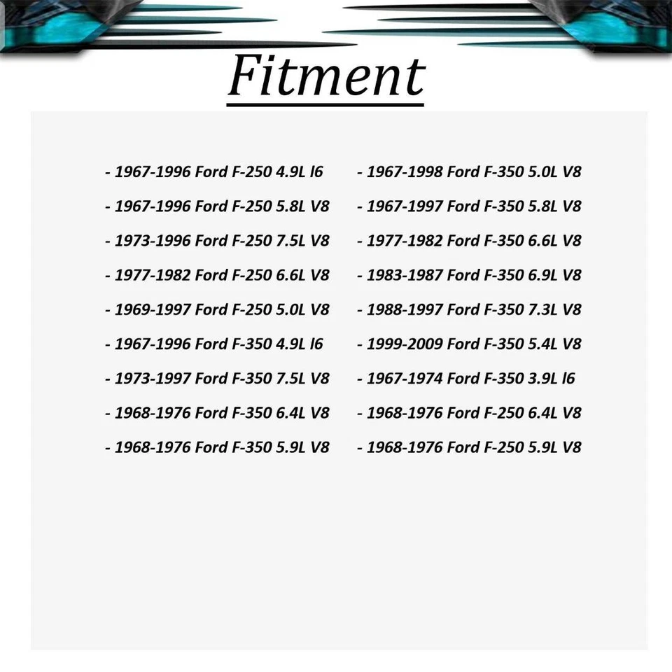 Kit de reparo autoajustador de freio a tambor traseiro direito para 1967-1996 Ford F-350 4.9L - Imagem 2 de 4