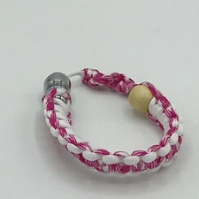 Bracelet Stealth Smoking Pipe | Metal/Wood/Rope | Pink/White | USA