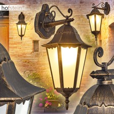 Veranda Terrassen Garten Hof Beleuchtung klassische Außen Wand Lampen braun-gold