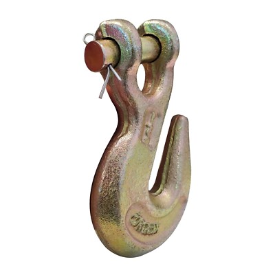 4X 1/2 Steel Clevis Grab Hooks Grade 70 For Flatbed Truck Trailer