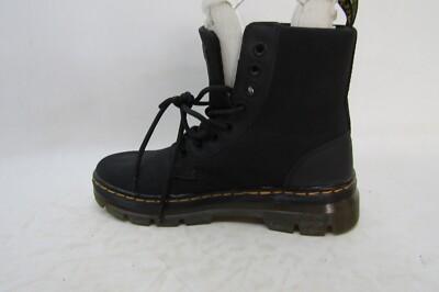 Dr. Martens Womens Size 6 M Black Canvas 8 Eye Ankle Fashion  display picture 1
