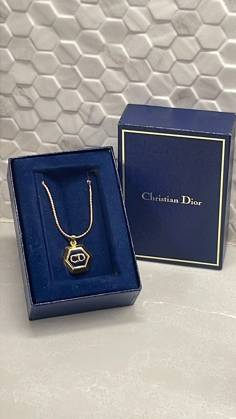 Nuova Collana Diffusore Esagono Vintage Christian Dior