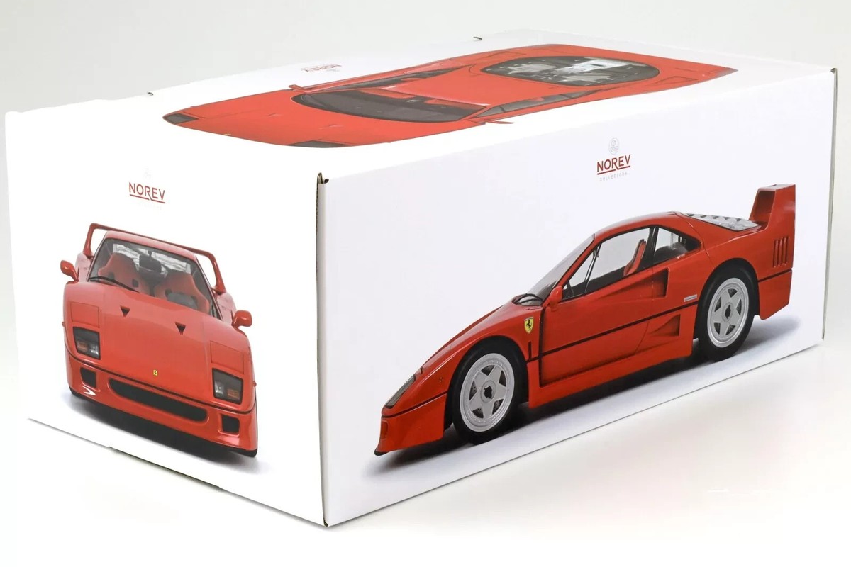 1/12 Ferrari F40 1987 Red with Red Interior Diecast Model
