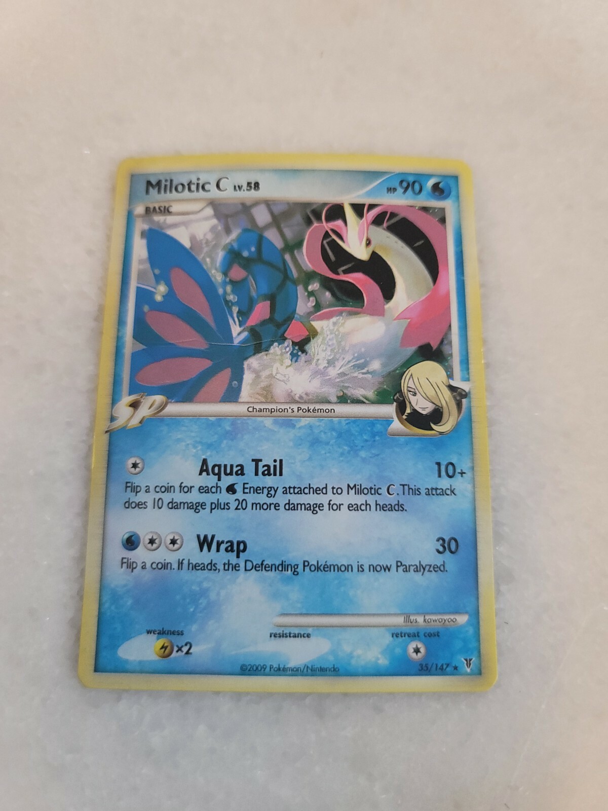 MILOTIC C LV. 58 35/147 Holo Rare Supreme Victors Pokemon Card Near Mint
