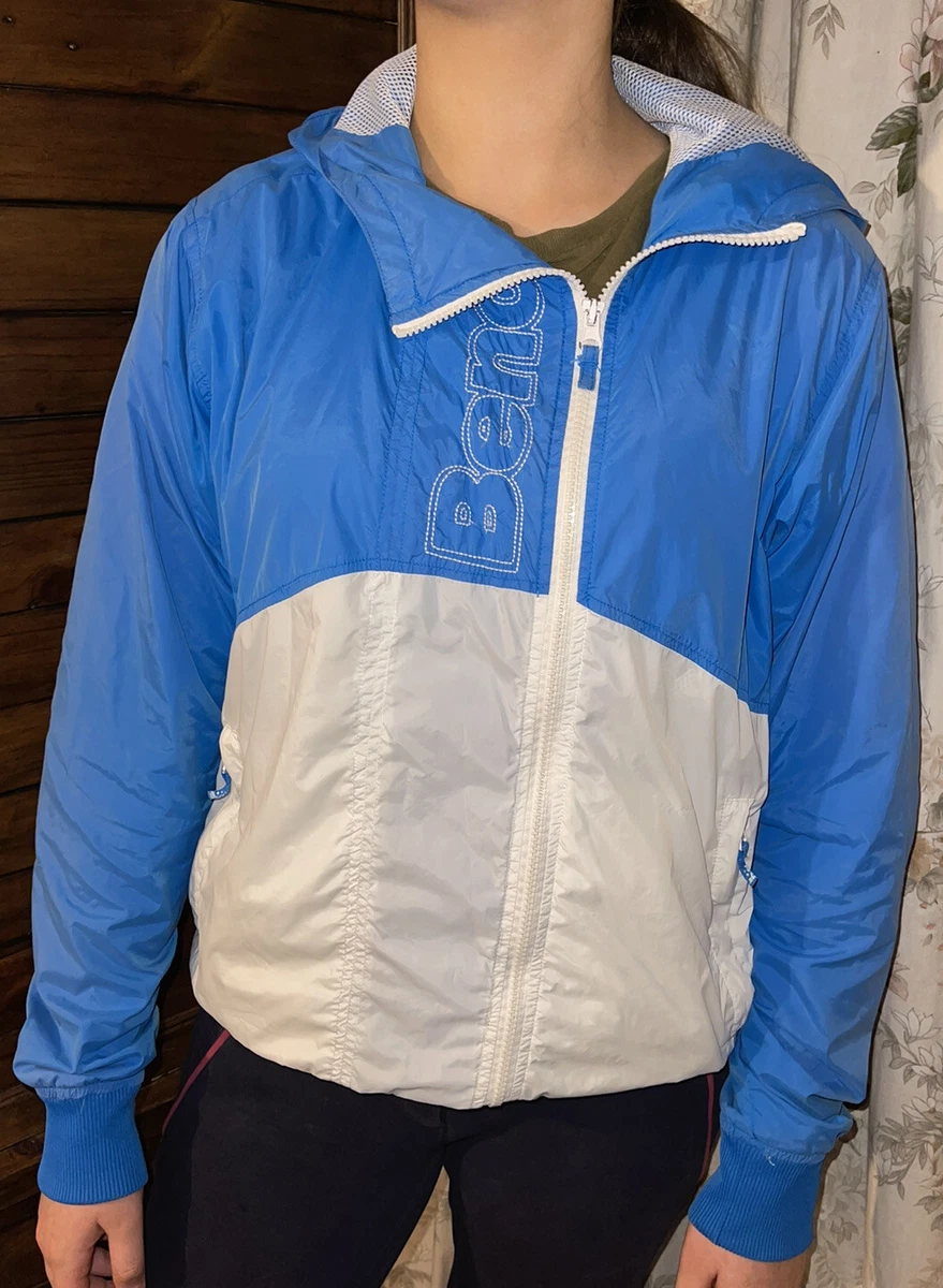 Retro Vintage Bench Shell Suit Jacket Top Tracksuit Zip Coat 90s 00 Y2k L 10 12