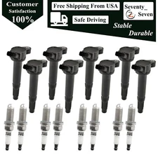 90919-A2003 8pcs Ignition Coil & Spark Plug Kit For Toyota Tundra 4.6L 4.7L 5.7L