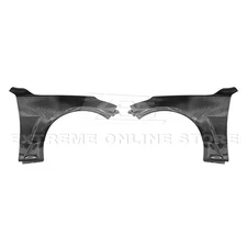 Blackwing Style Carbon Fiber Side Vented Fenders Pair For 20-Up Cadillac CT5