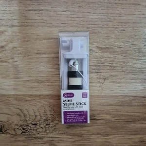 Dans le plaisir Mini Selfie Stick Noir - Jusqu'à 40cm - Câble casque Jack/Aux